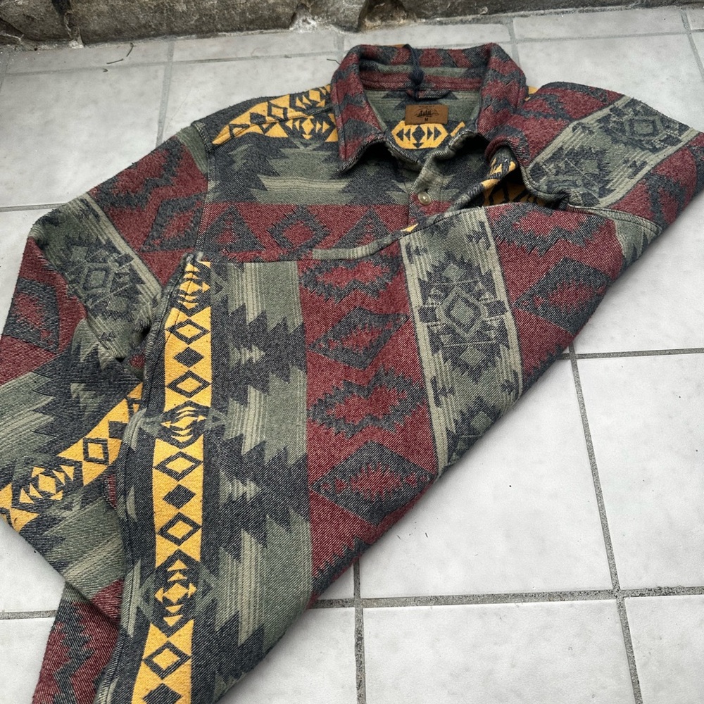 Men's Patterned Jacket - Multicolor - image 7